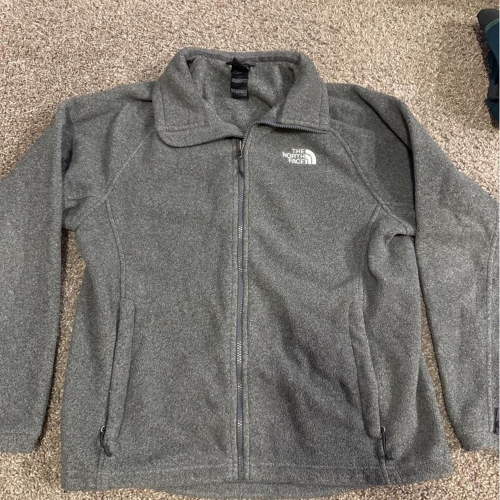 The North Face Women's M Gray Fleece Full Zip Jacket